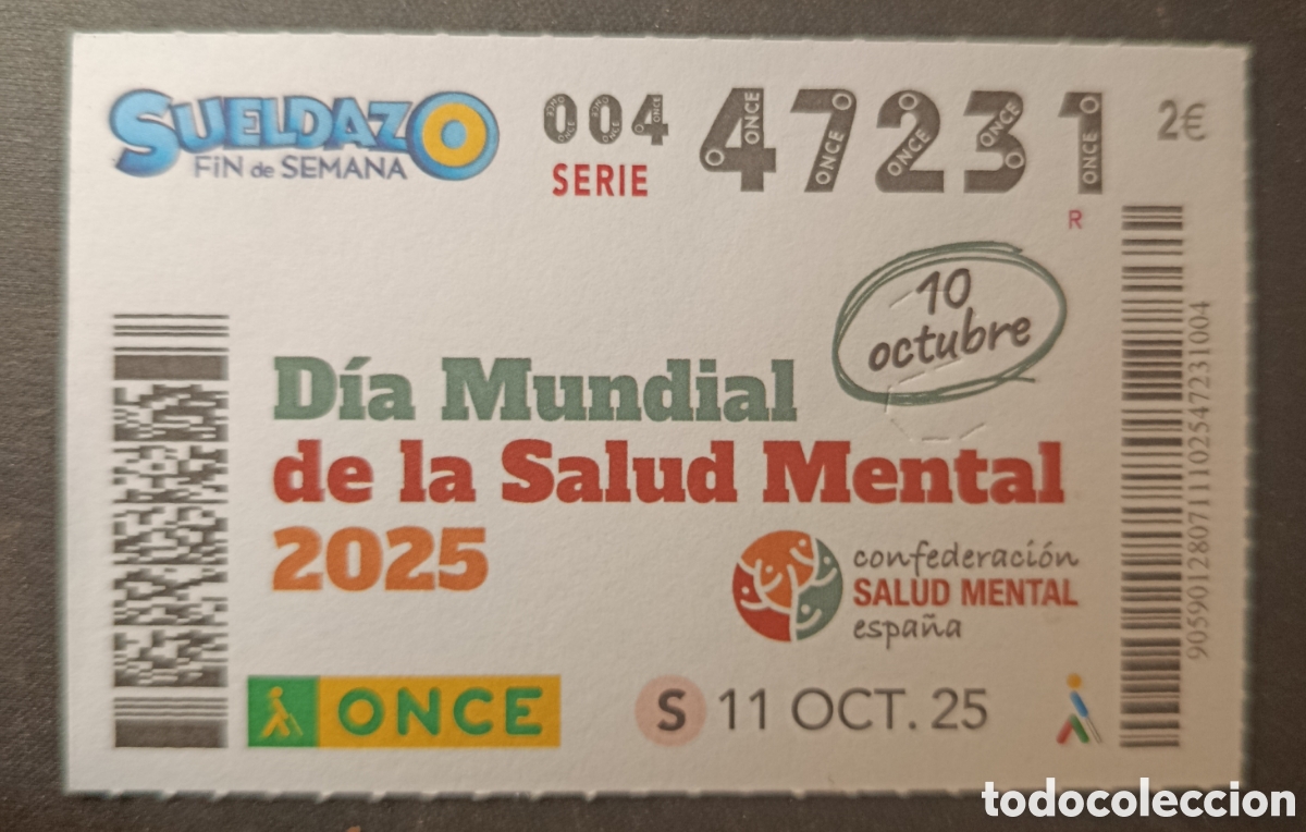 Cupones ONCE: N&deg; 47231 (11/OCTUBRE/2025) - Foto 1