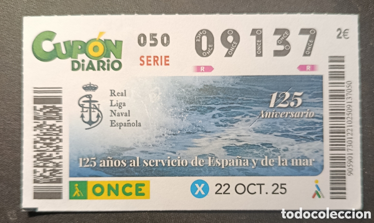 Cupones ONCE: N&deg; 09137 (22/OCTUBRE/2025) - Foto 1