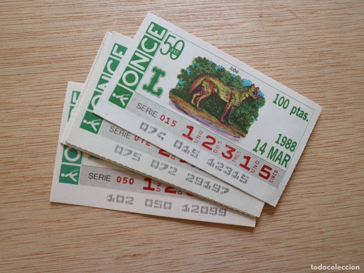 Cupones ONCE: LOTE DE 8 CUPONES DE LA ONCE 50 A&Ntilde;OS - Foto 1