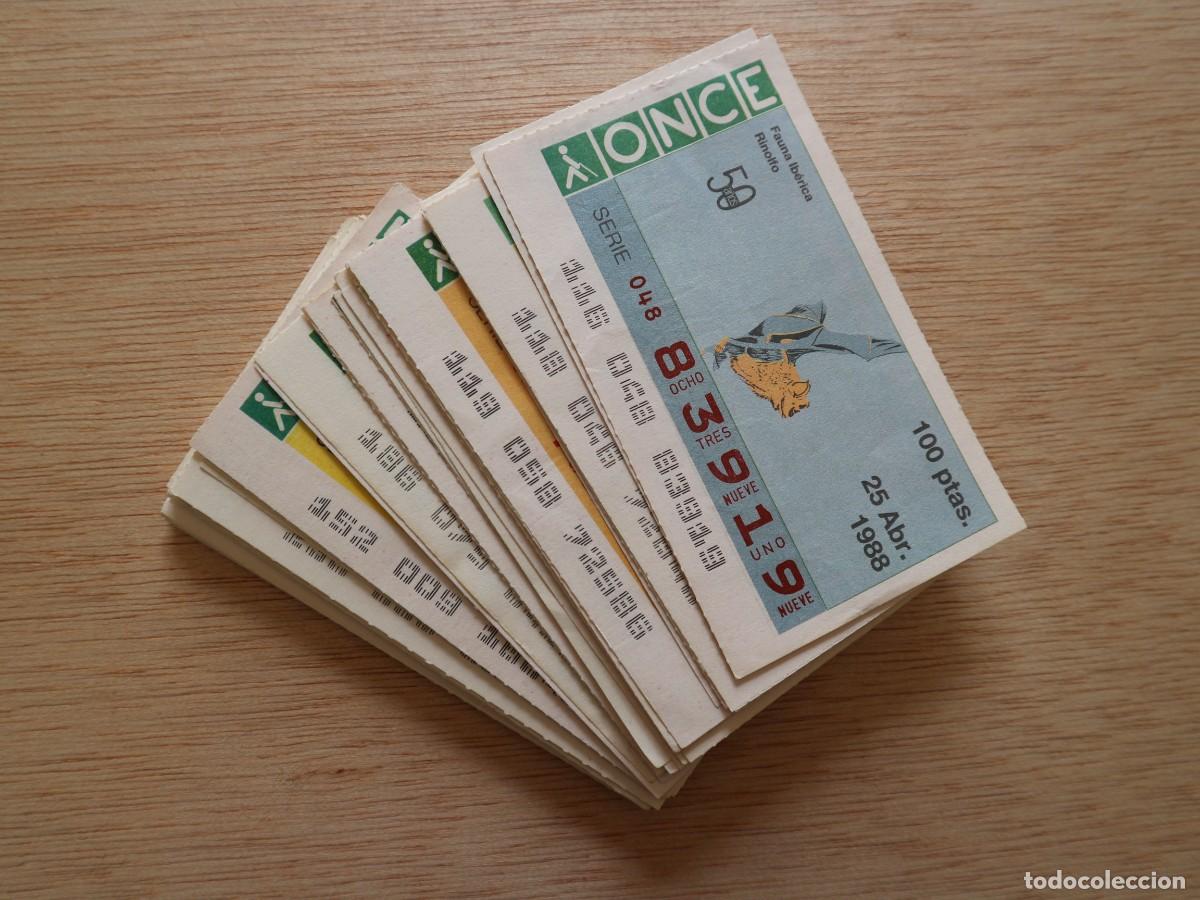 Cupones ONCE: LOTE DE 5 CUPONES DE LA ONCE FFAUNA IBERICA - Foto 1