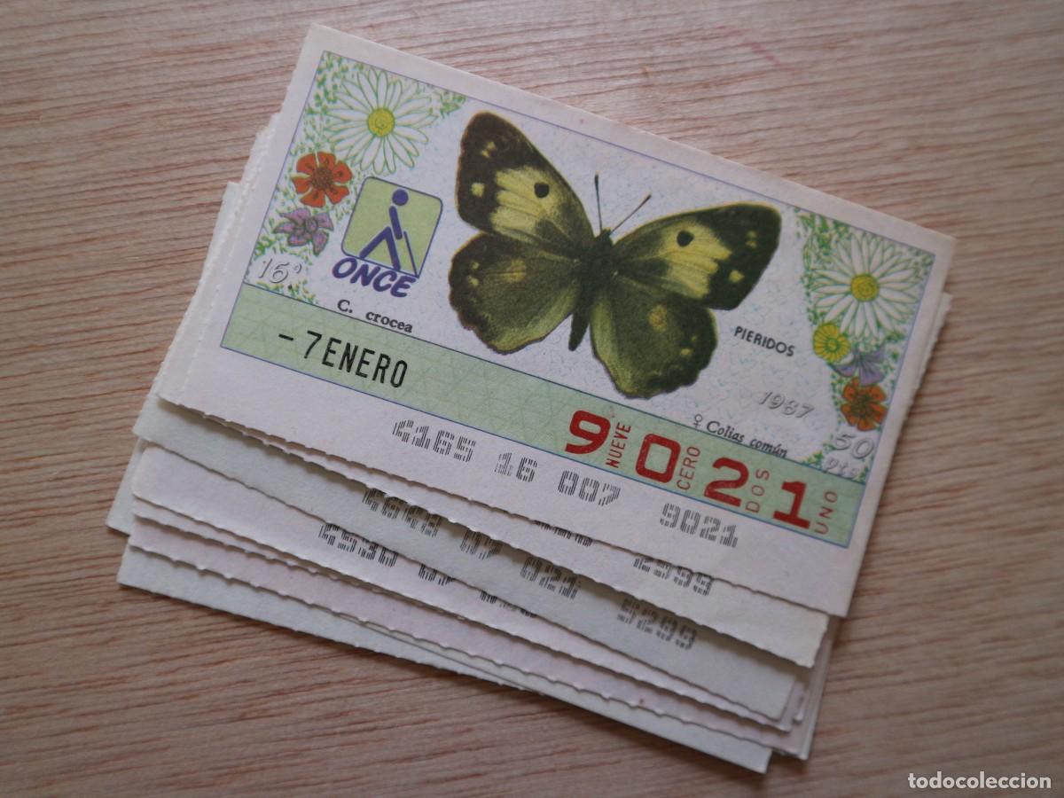 Cupones ONCE: LOTE DE CUPONES DE LA ONCE MARIPOSAS - Foto 1