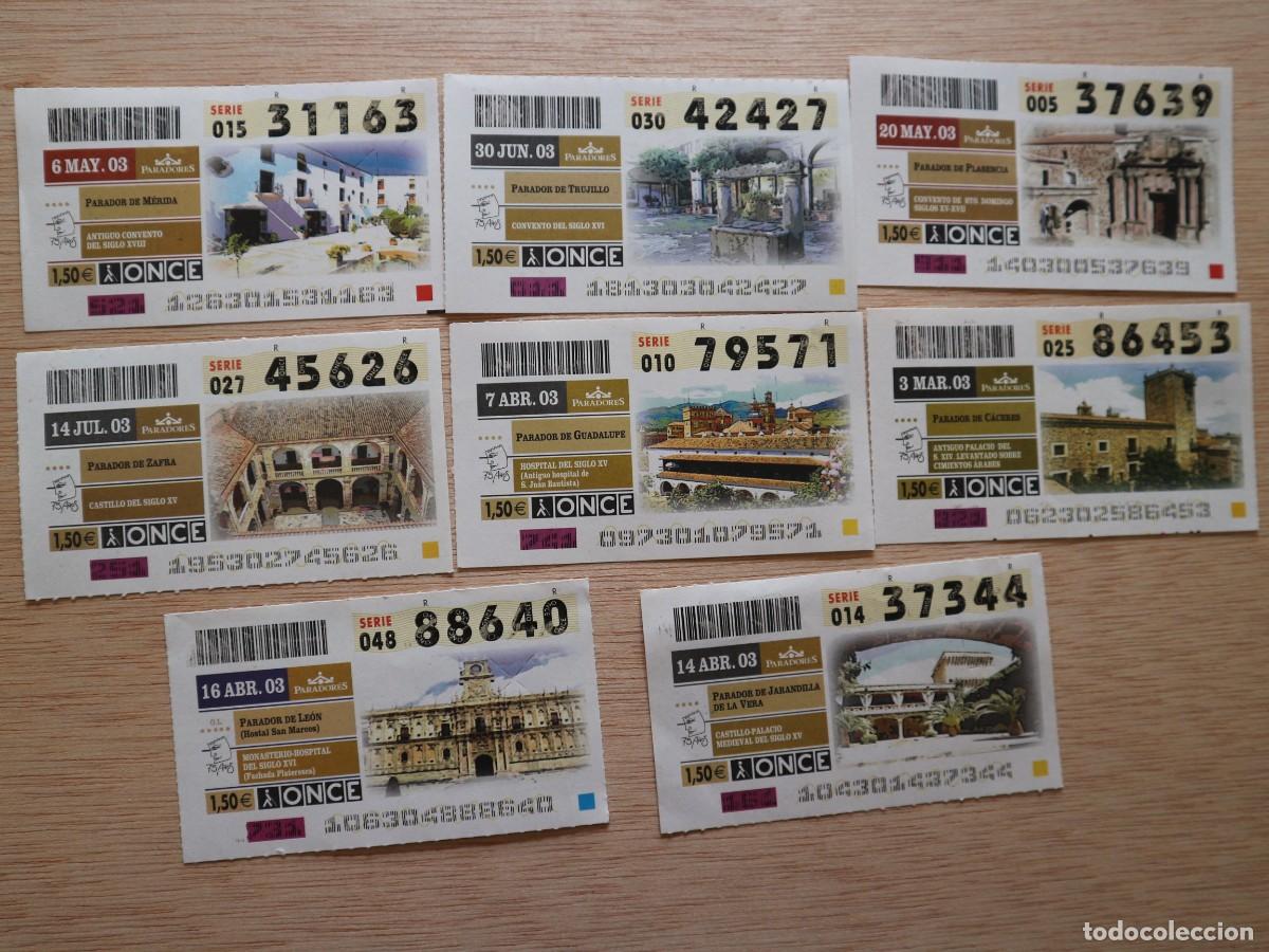 Cupones ONCE: LOTE DE 8 CUPONES DE LA ONCE PARADORES - Foto 2