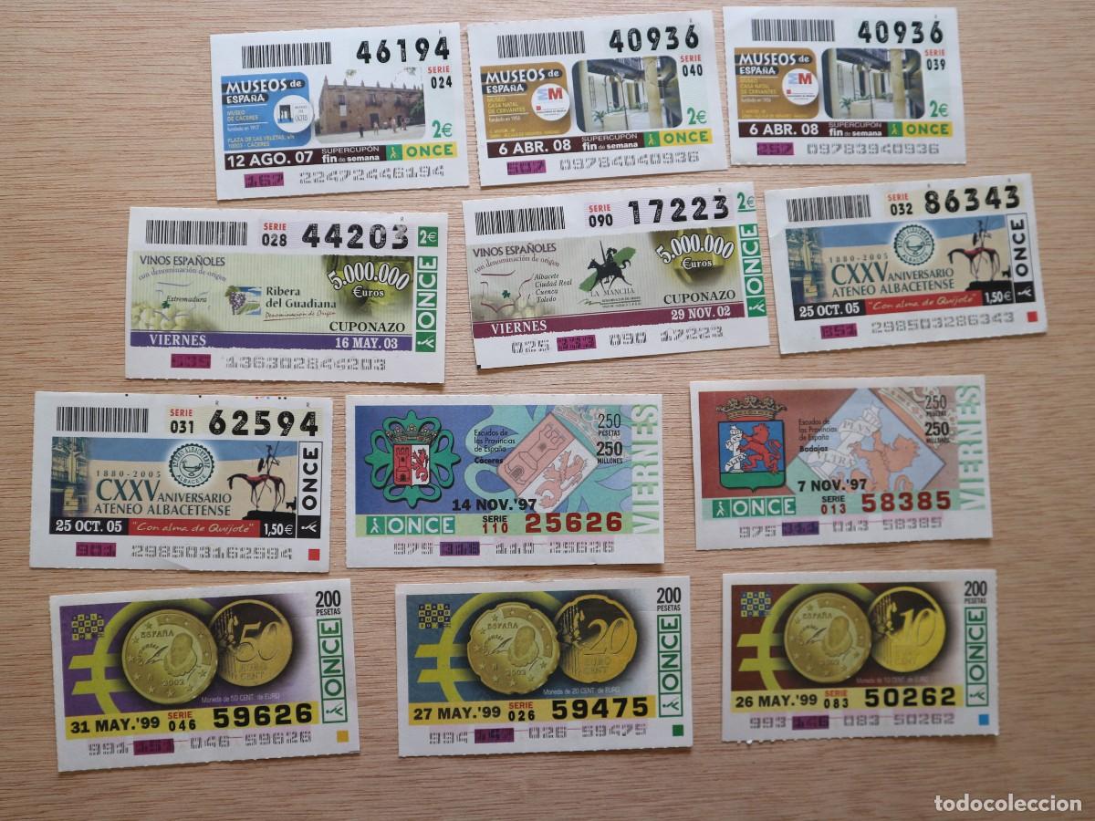 Cupones ONCE: LOTE DE 78 CUPONES VARIADOS - Foto 2