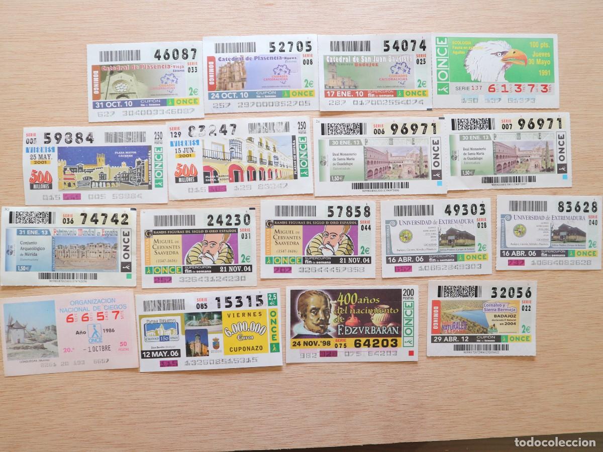 Cupones ONCE: LOTE DE 78 CUPONES VARIADOS - Foto 3