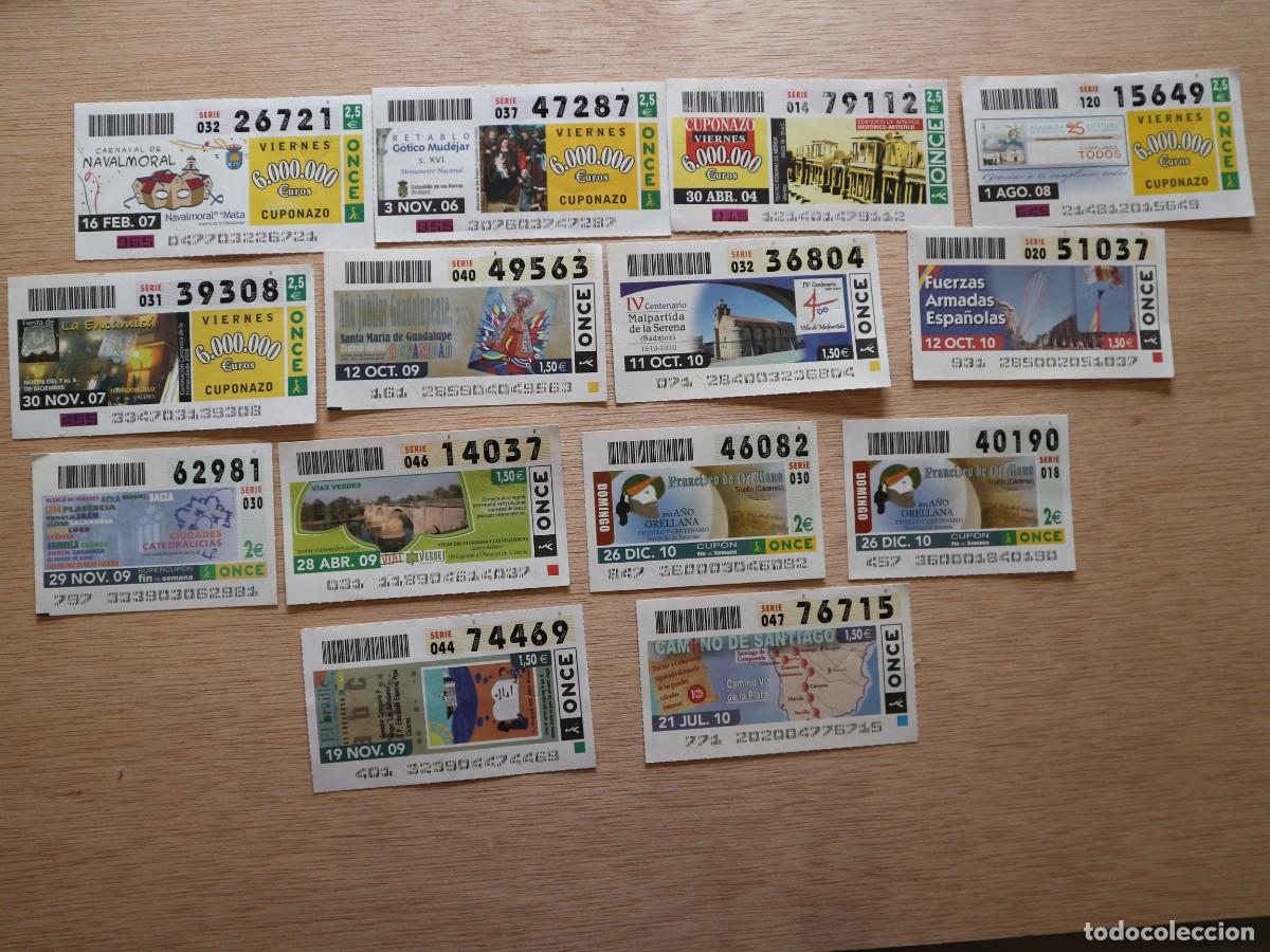 Cupones ONCE: LOTE DE 78 CUPONES VARIADOS - Foto 5