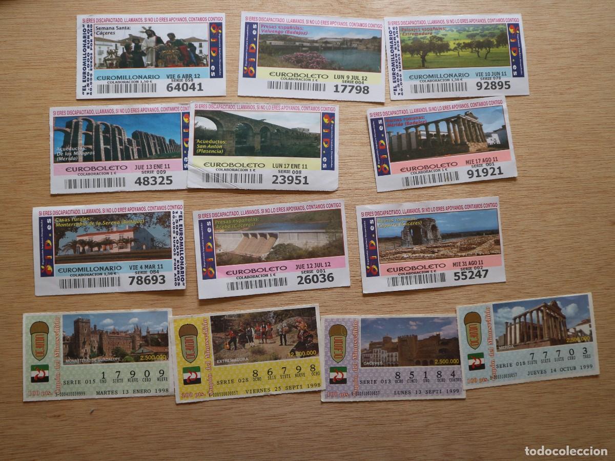 Cupones ONCE: LOTE DE 78 CUPONES VARIADOS - Foto 6