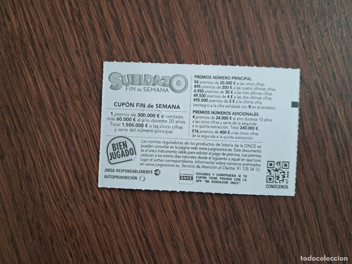 Cupones ONCE: cup&oacute;n once 25-05-25, sueldazo fin de semana. - Foto 2