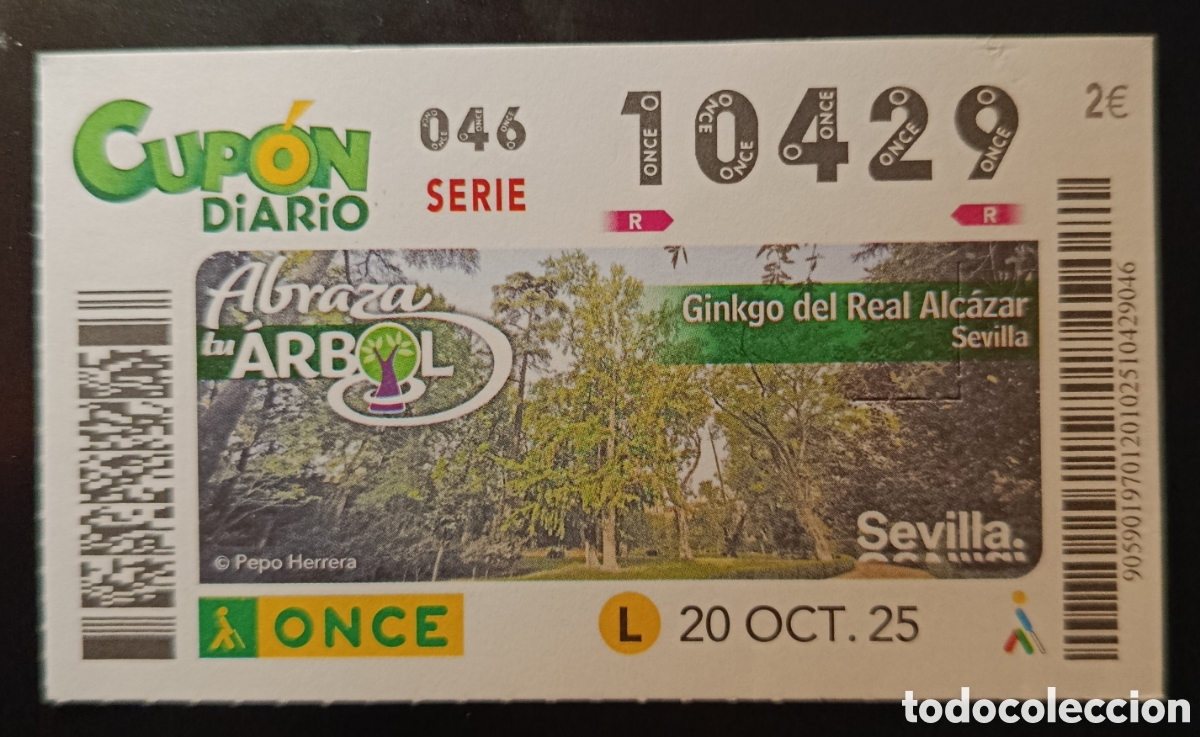 Cupones ONCE: N&deg; 10429 (20/OCTUBRE/2025)-SEVILLA - Foto 1