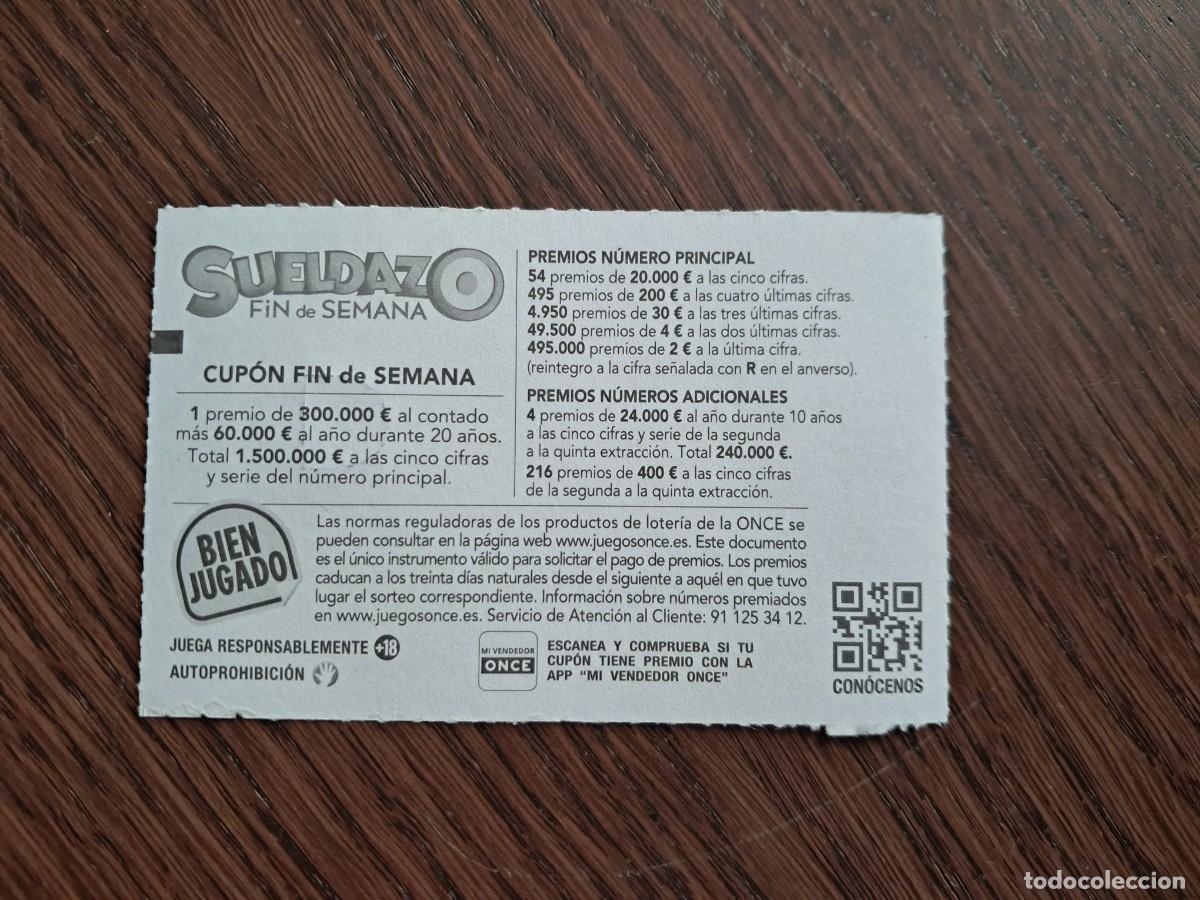 Cupones ONCE: cup&oacute;n once 27-07-25, sueldazo fin de semana. - Foto 2