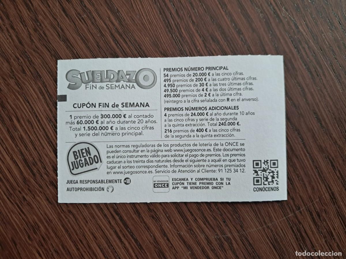 Cupones ONCE: cup&oacute;n once 27-07-25, sueldazo fin de semana. - Foto 2