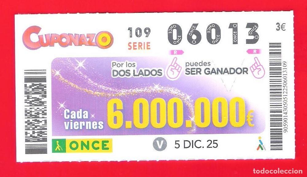 Cupones ONCE: Cup&oacute;n ONCE 05-DIC-2025 - 06013 - Foto 1
