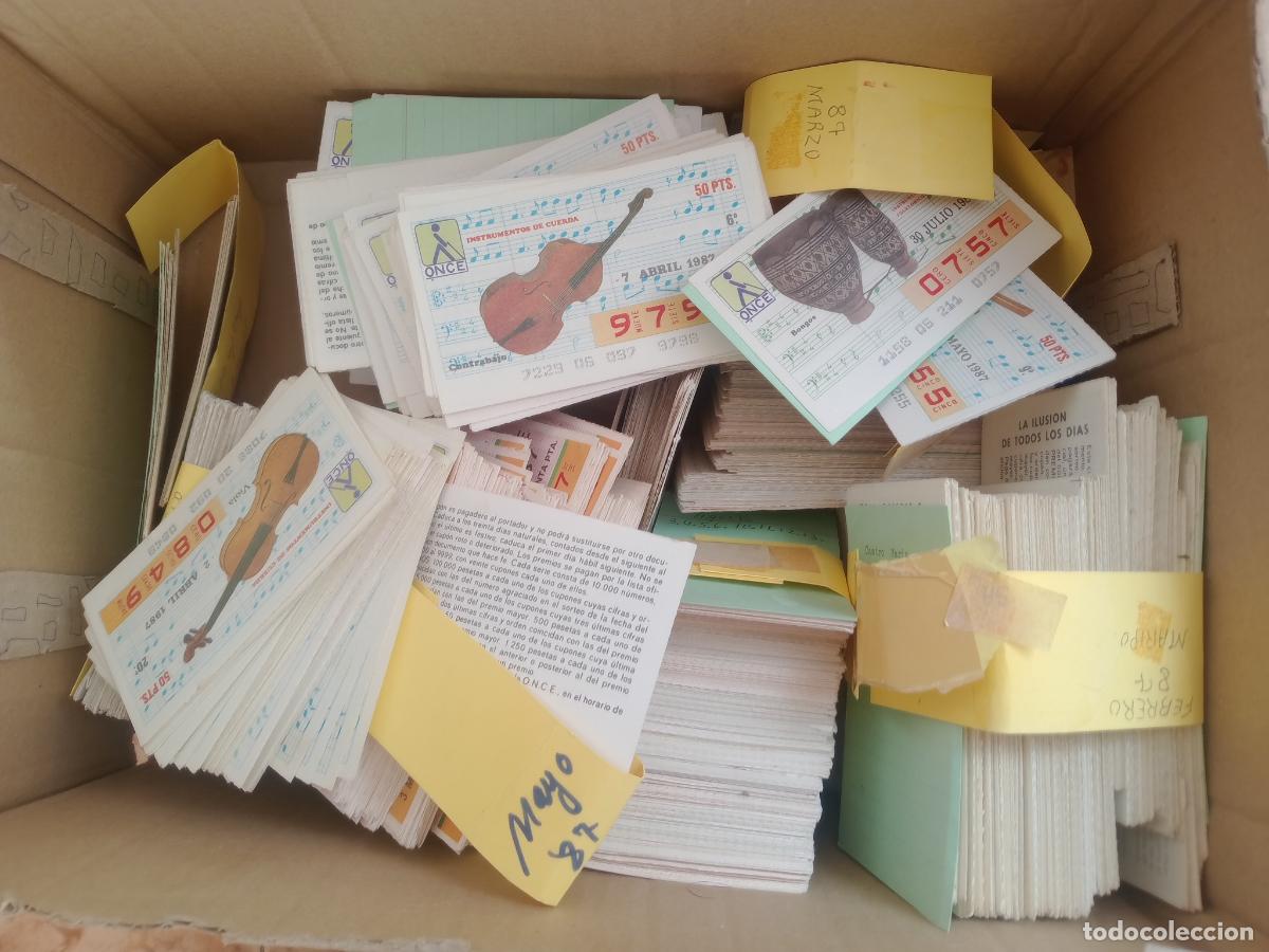 Cupones ONCE: Unos 1500 cupones de la ONCE de 1987 - Foto 1