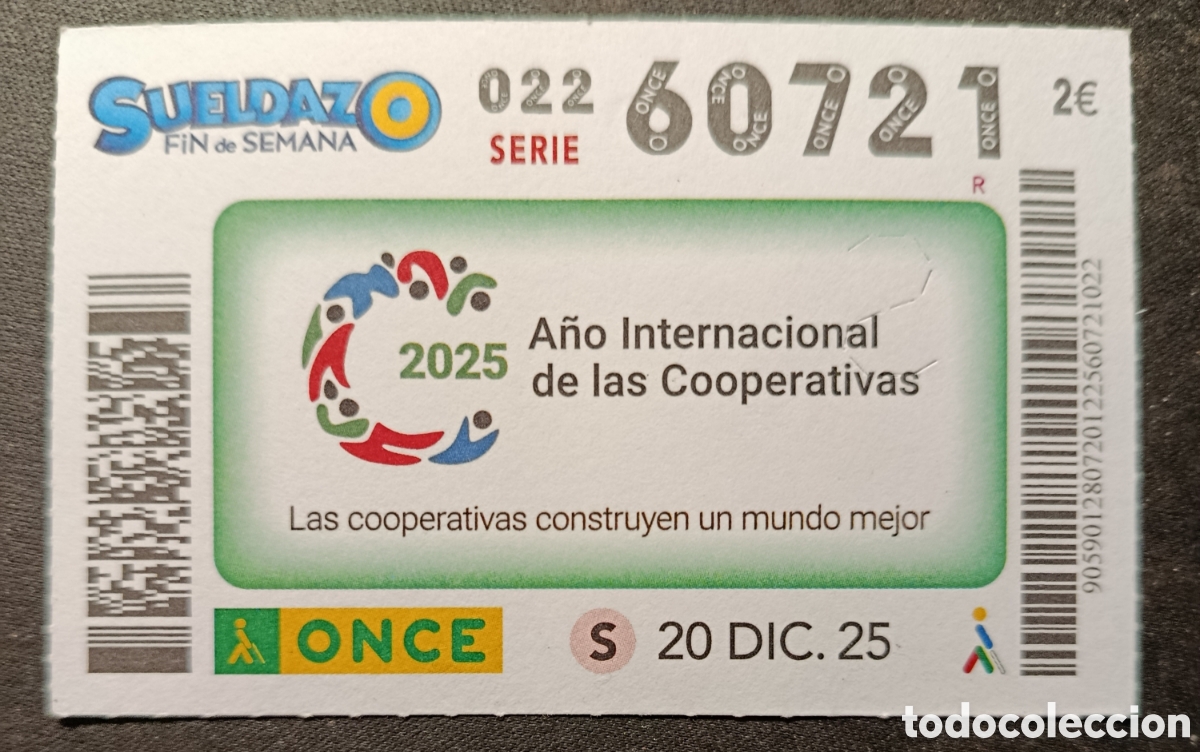 Cupones ONCE: N&deg; 60721 (20/DICIEMBRE/2025) - Foto 1