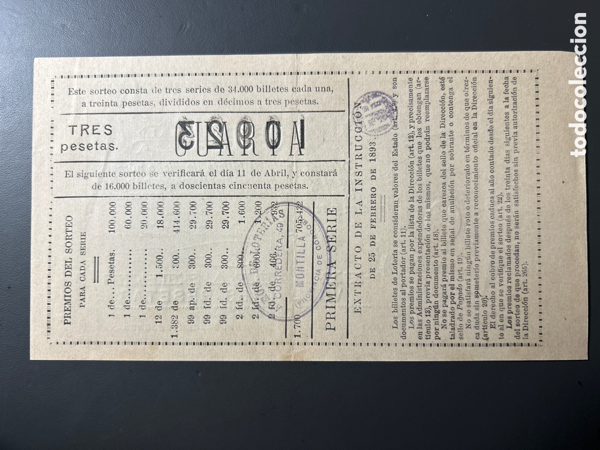Cupones ONCE: Loteria A&ntilde;o 1916 Sorteo 9 - Foto 2