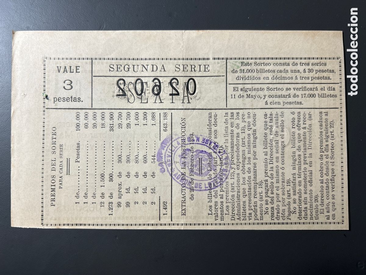Cupones ONCE: Loteria A&ntilde;o 1915 Sorteo 12 - Foto 2