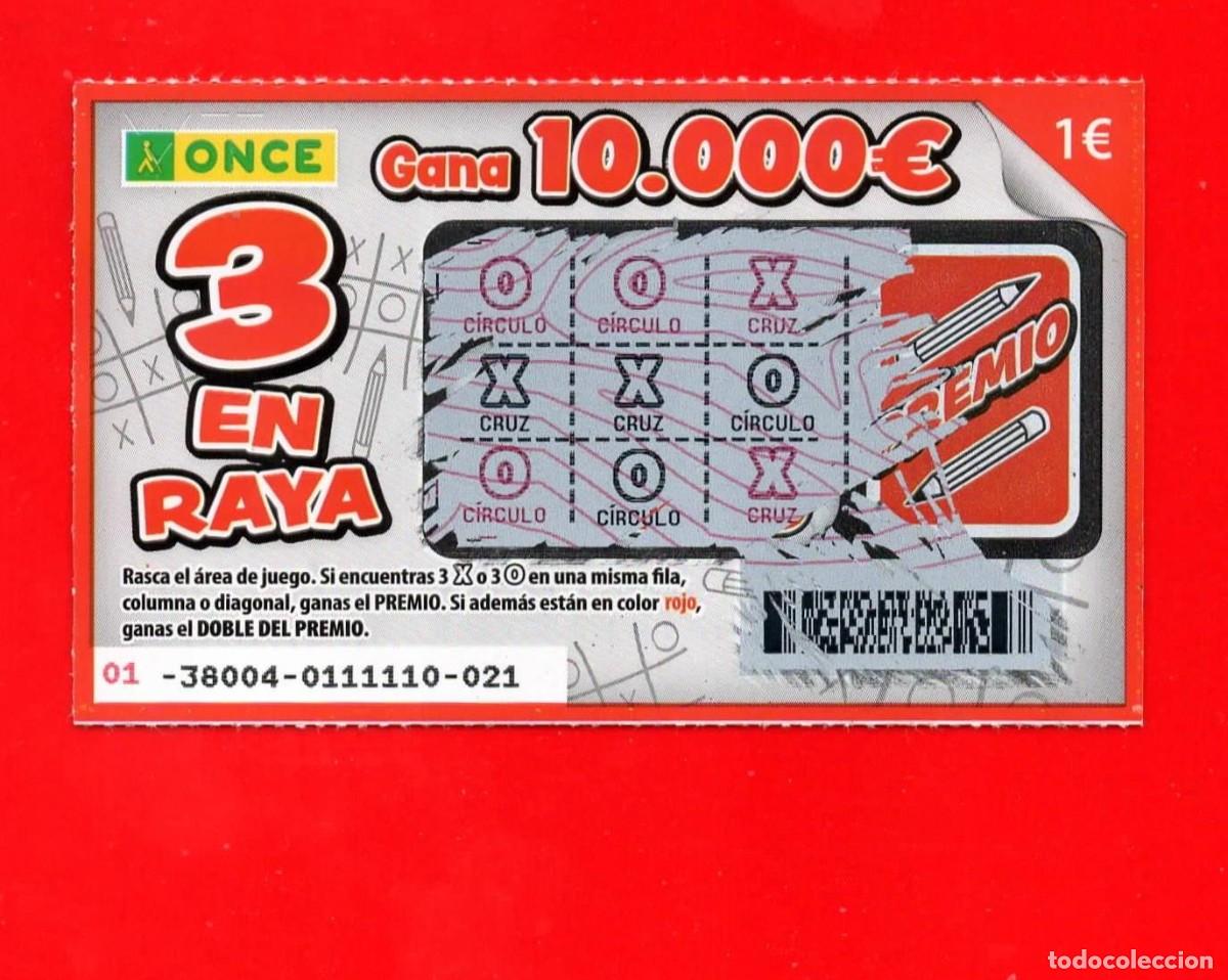 Cupones ONCE: RASCA de la ONCE - 3 en RAYA (2025) - Foto 1