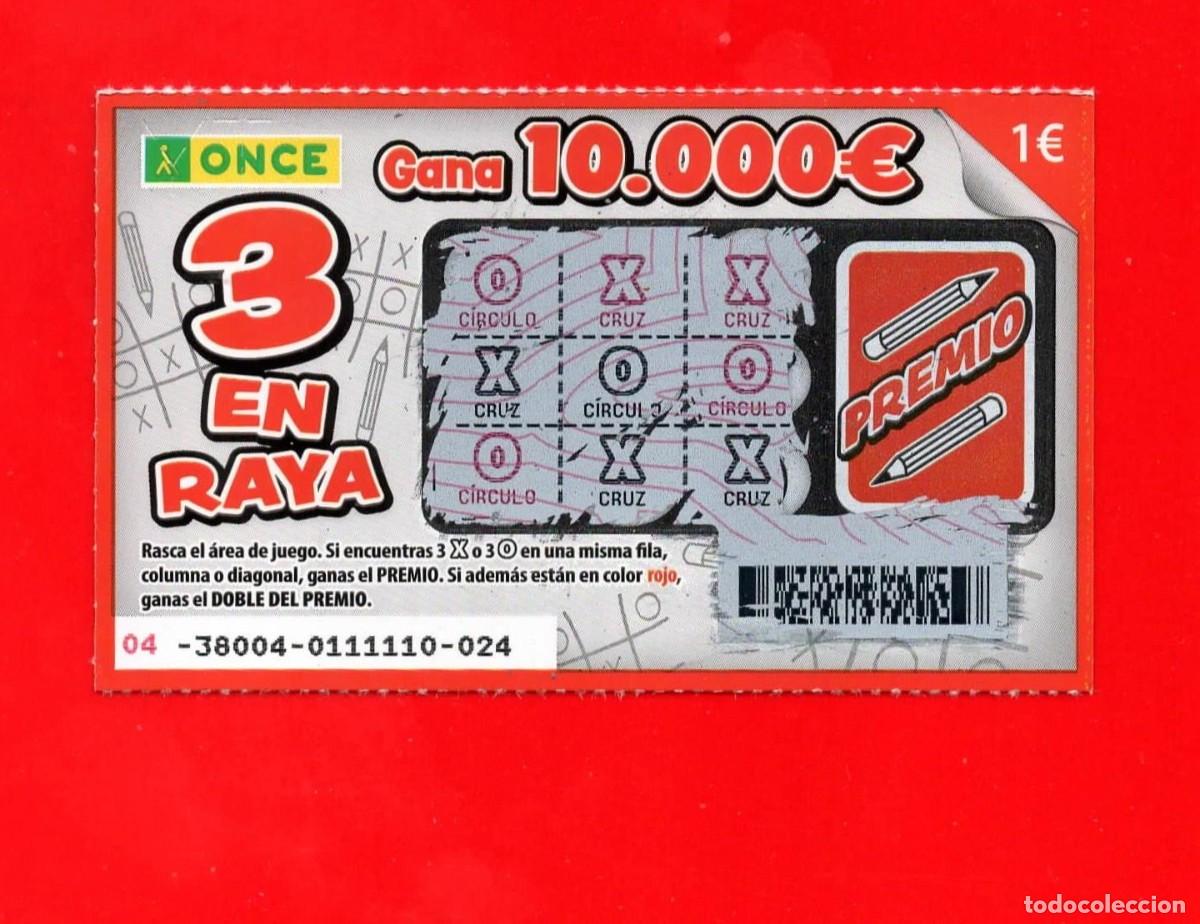 Cupones ONCE: RASCA de la ONCE - 3 en RAYA (2025) - Foto 1