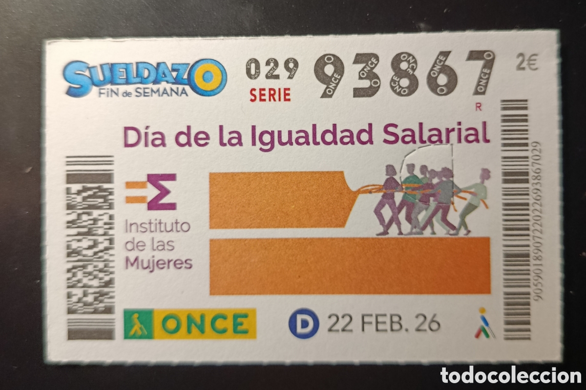 Cupones ONCE: N&deg; 93867 (22/FEBRERO/2026) - Foto 1