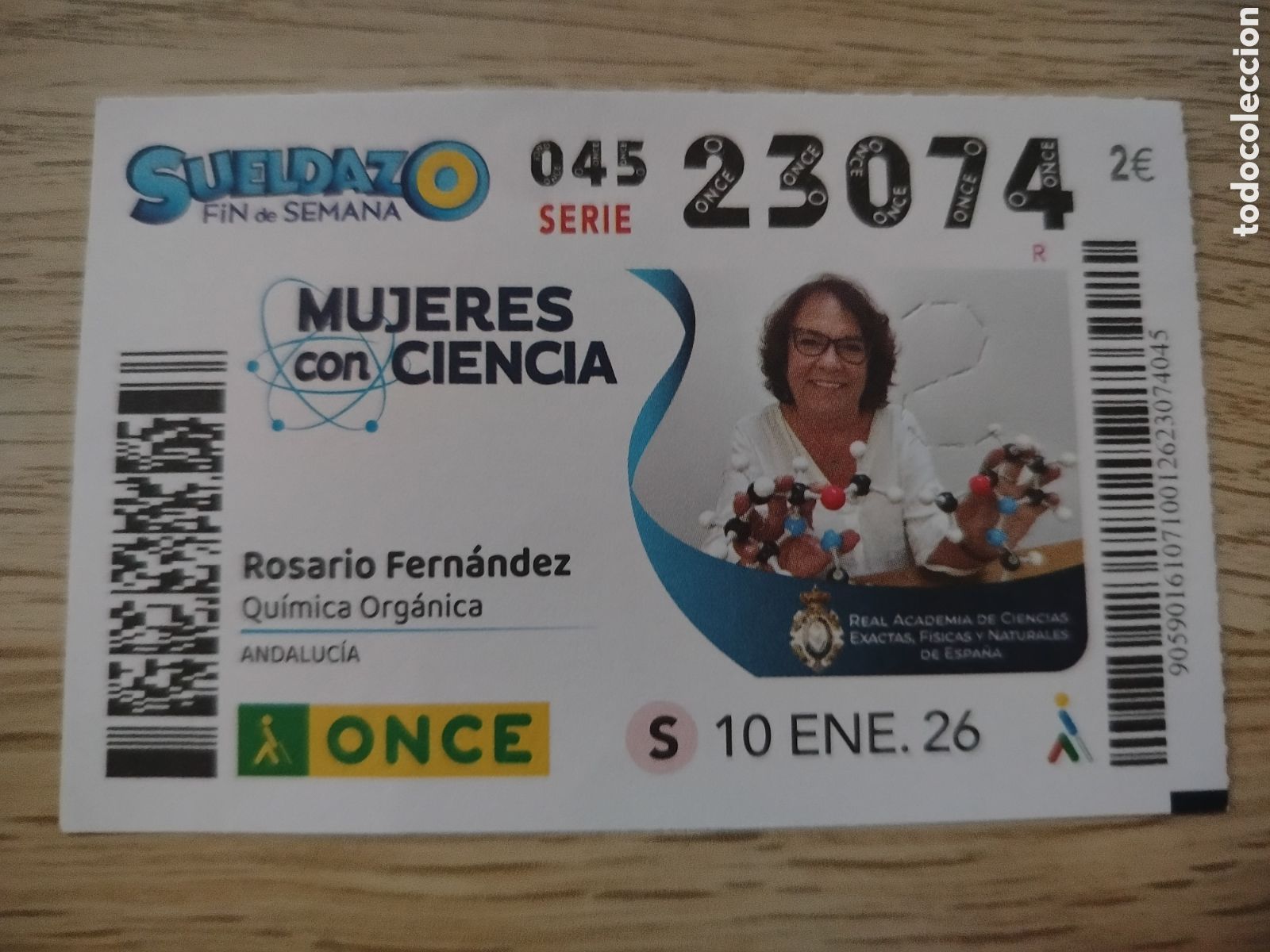 Cupones ONCE: ONCE ENERO 2026 - 23074 - Foto 1