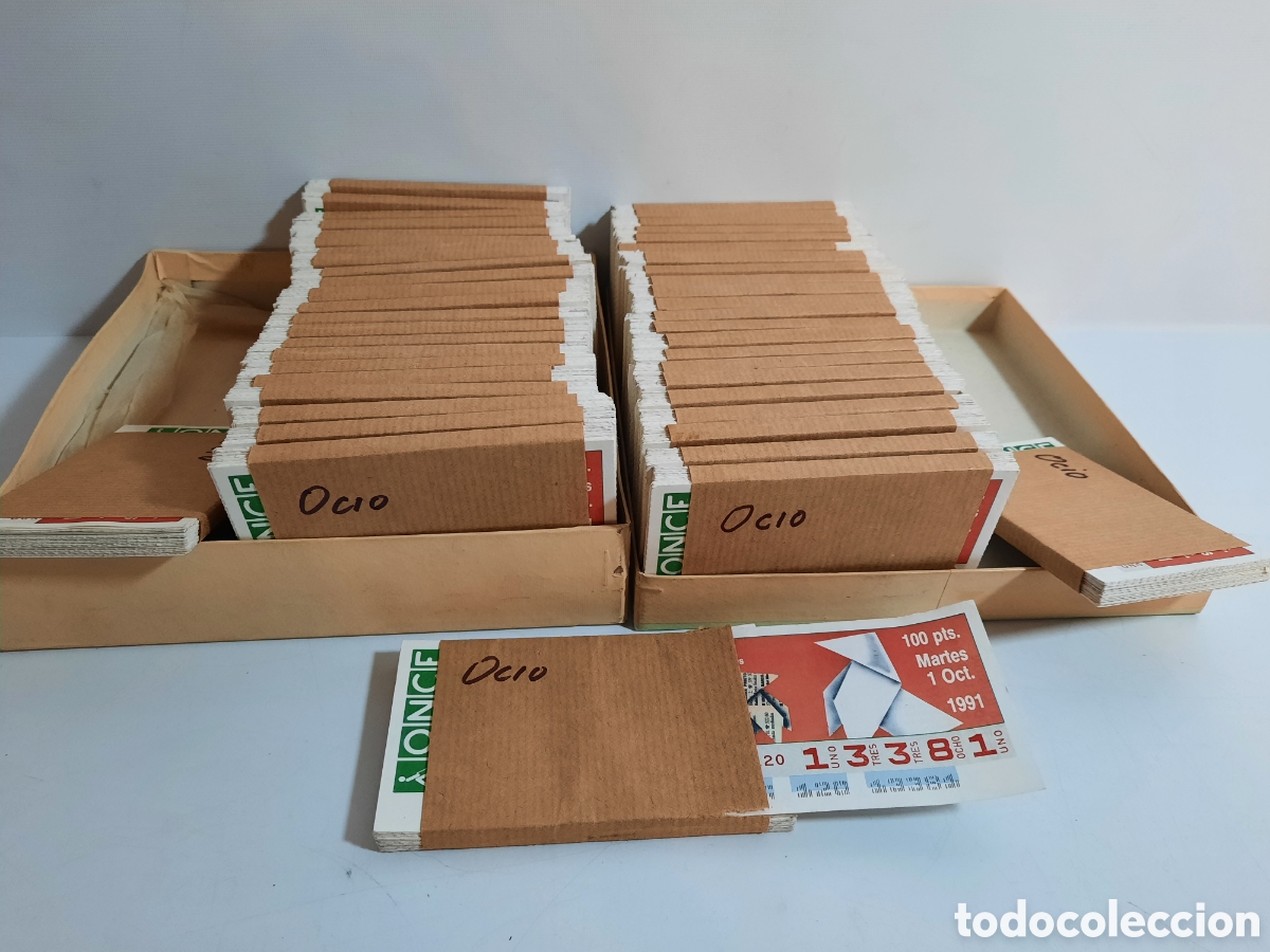 Cupones ONCE: +900 cupones OnCE 1991 - Foto 1