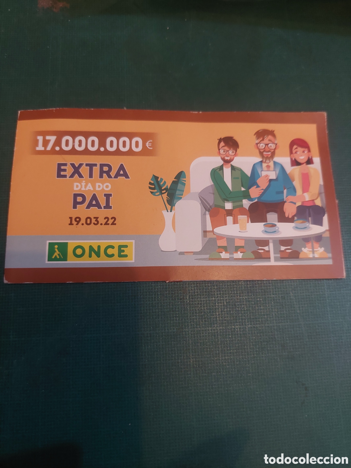 Cupones ONCE: ONCE EXTRA DIA DO PAI CARTERA PARA D&Eacute;CIMO 2022 - Foto 1