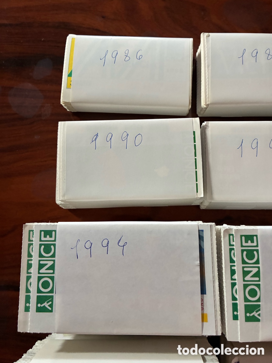 Cupones ONCE: Decimos de la ONCE de 1986 al 2001 - Foto 2