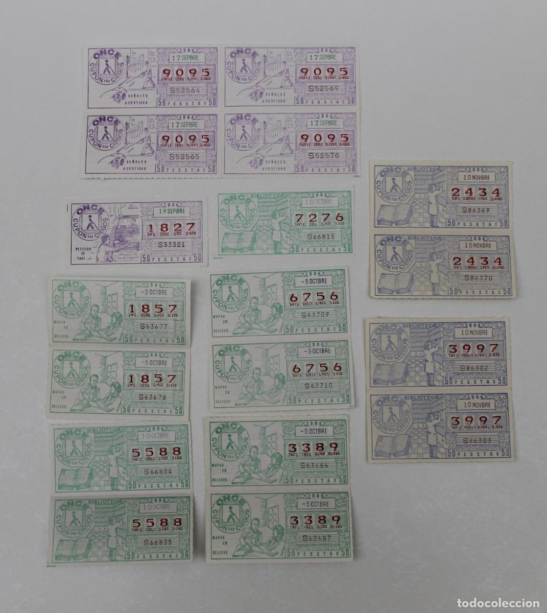 Cupones ONCE: 19 CUPONES DE LA ONCE, A&Ntilde;O 1984