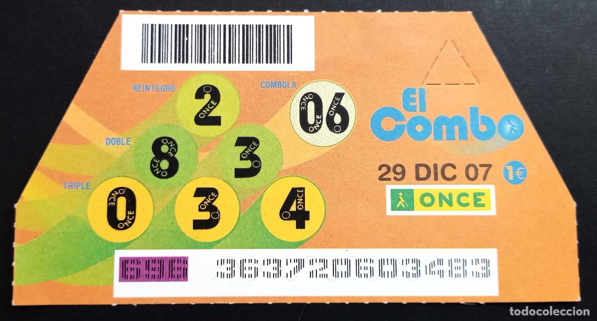 Cupones ONCE: EL COMBO DE LA ONCE - 29-DICIEMBRE-2007