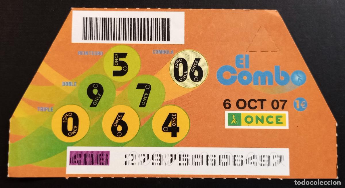 Cupones ONCE: EL COMBO DE LA ONCE - 6-OCTUBRE-2007 - Foto 1