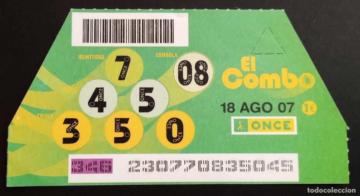 Cupones ONCE: EL COMBO DE LA ONCE - 18-AGOSTO-2007 - Foto 1
