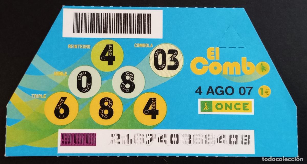 Cupones ONCE: EL COMBO DE LA ONCE - 4-AGOSTO-2007