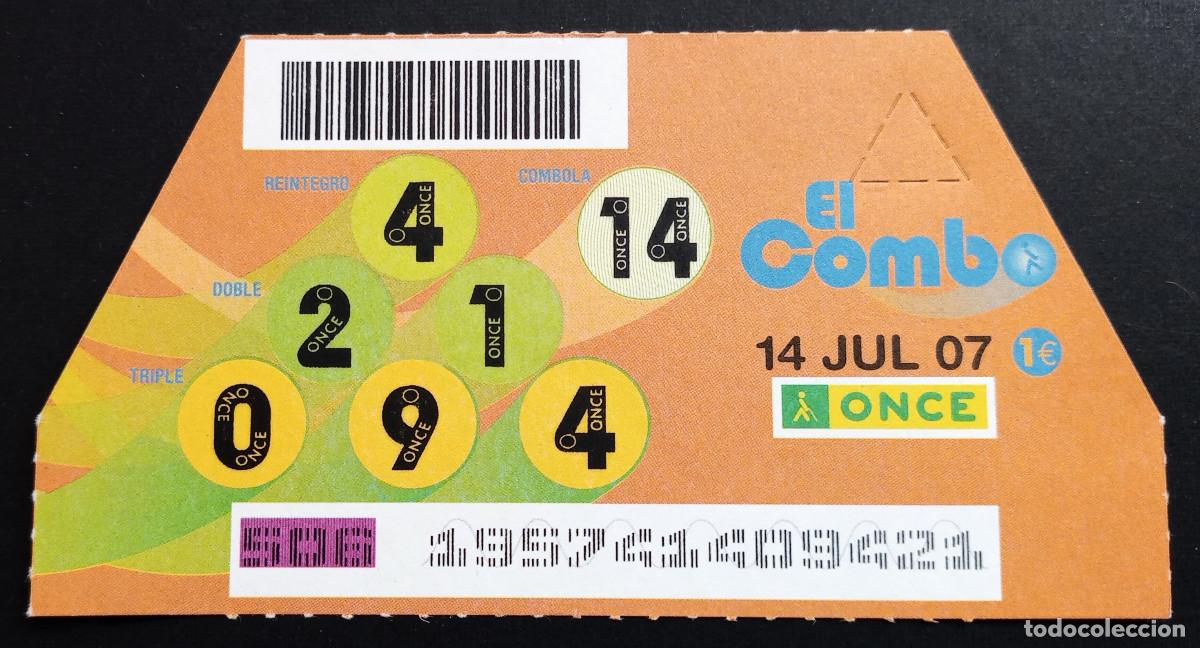 Cupones ONCE: EL COMBO DE LA ONCE - 14-JULIO-2007 - Foto 1