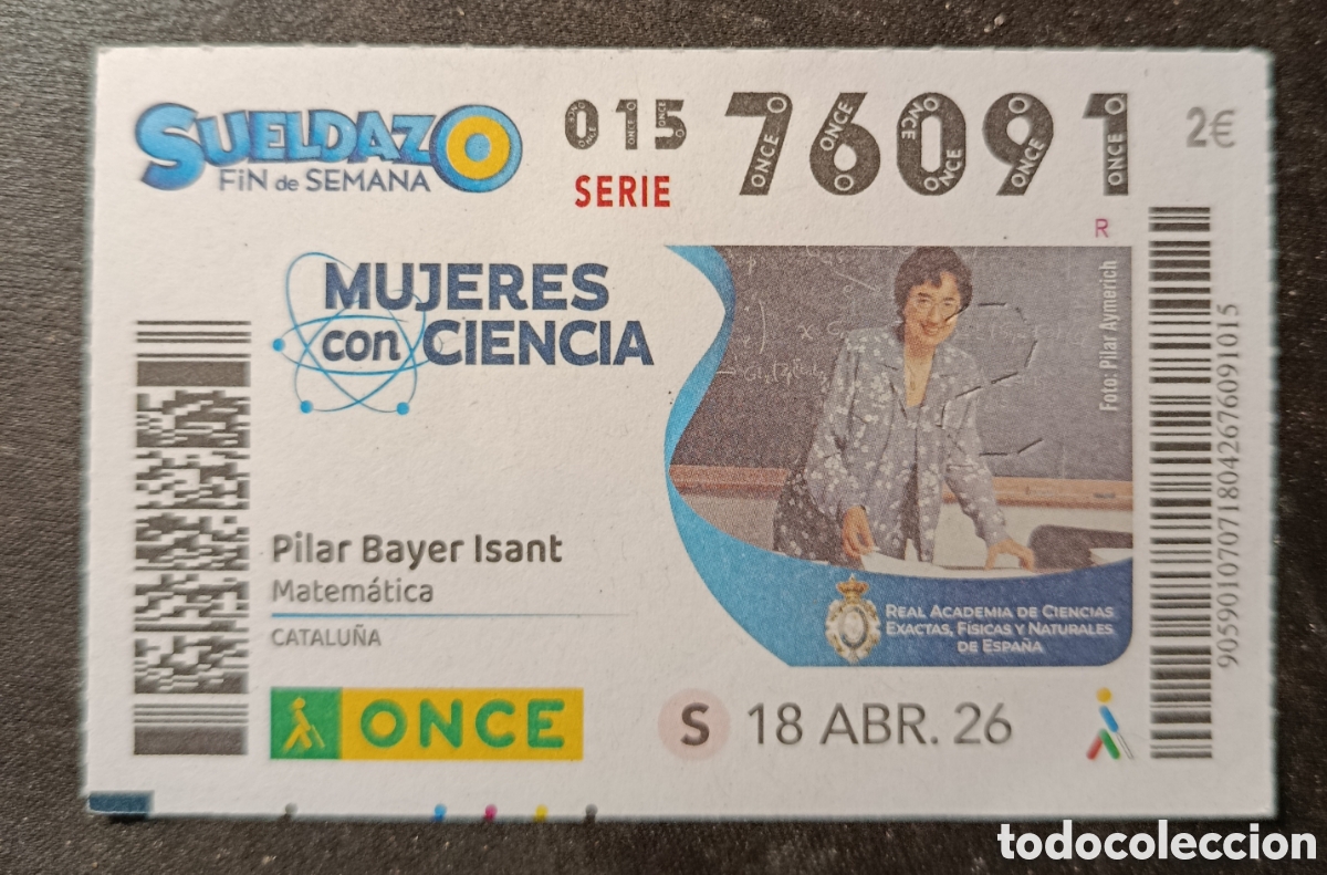 Cupones ONCE: N&deg; 76091 (18/ABRIL/2026)-CATALU&Ntilde;A