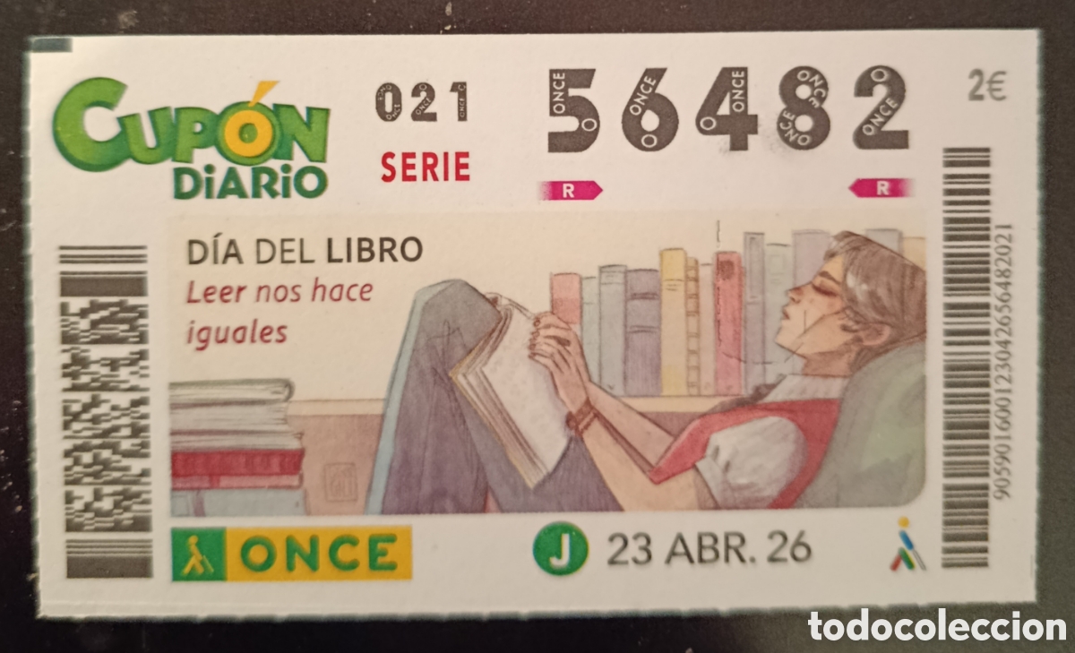 Cupones ONCE: N&deg; 56482 (23/ABRIL/2026)