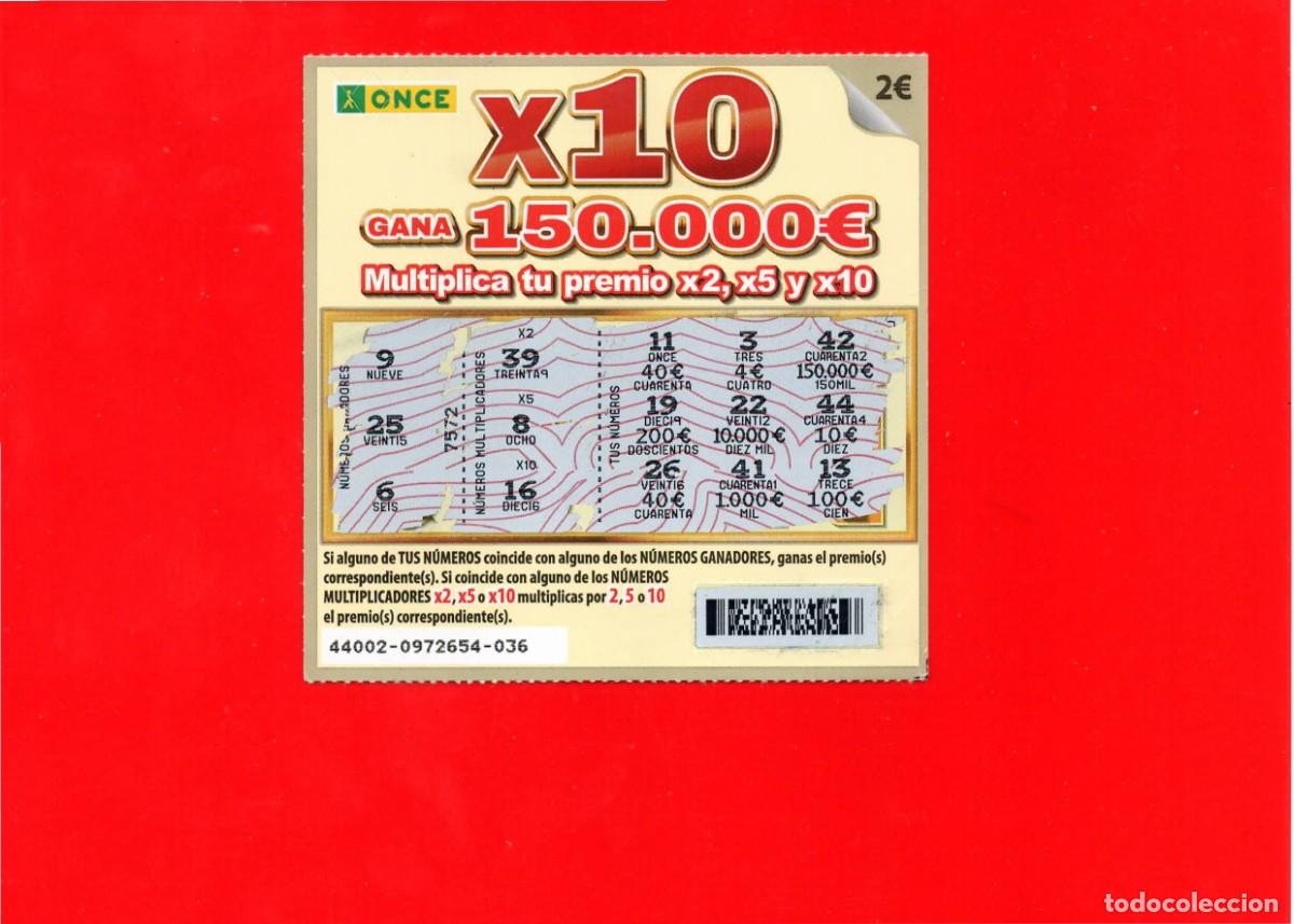 Cupones ONCE: RASCA DE LA ONCE - X10 - 2025