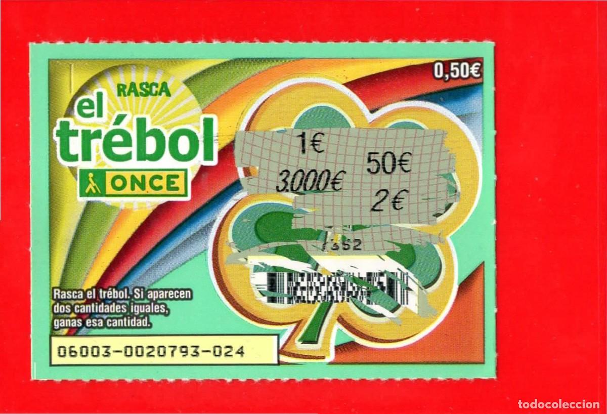 Cupones ONCE: RASCA DE LA ONCE - EL TREBOL - 2008