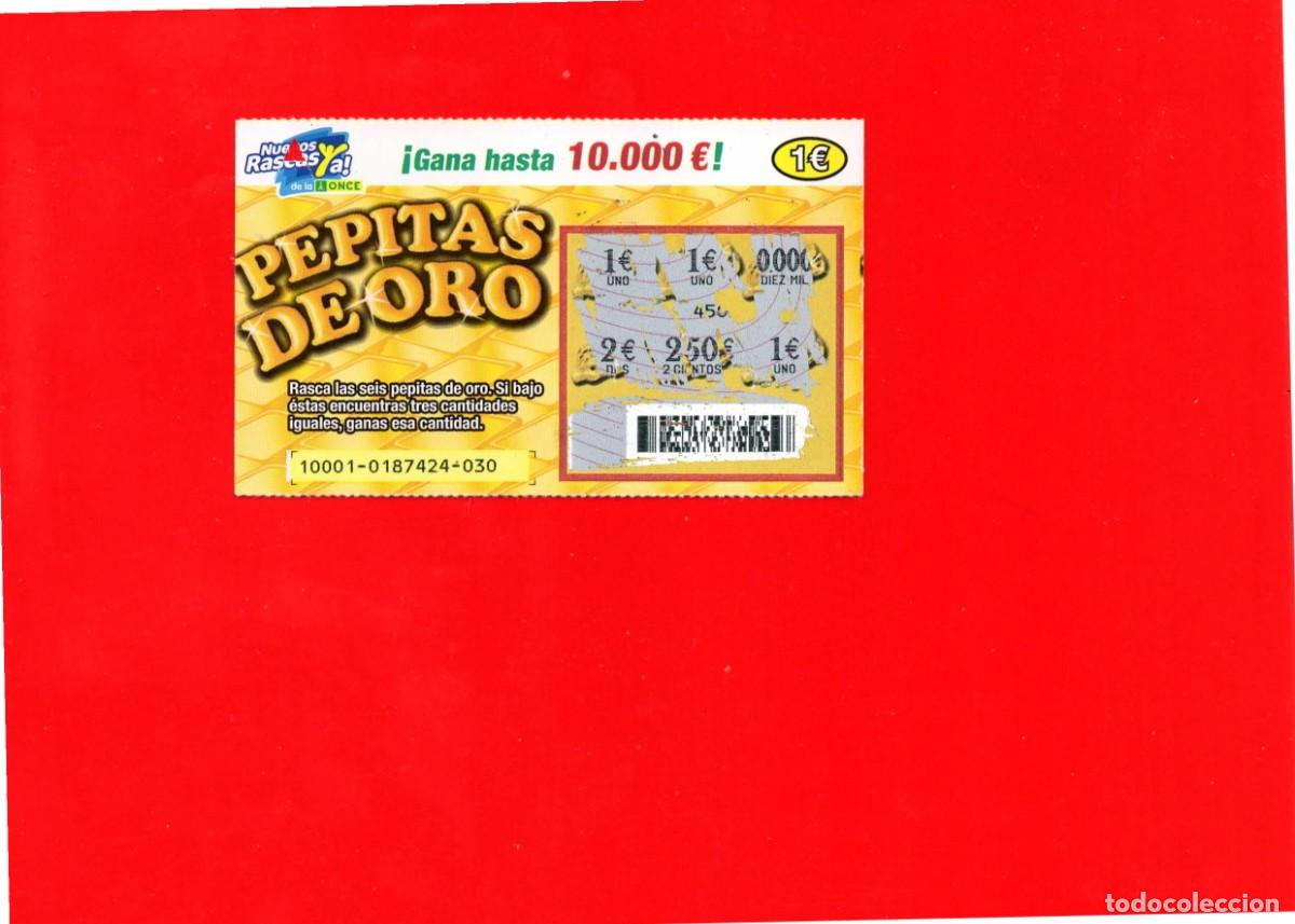 Cupones ONCE: RASCA DE LA ONCE - PEPITAS DE ORO - 2010 - Foto 1
