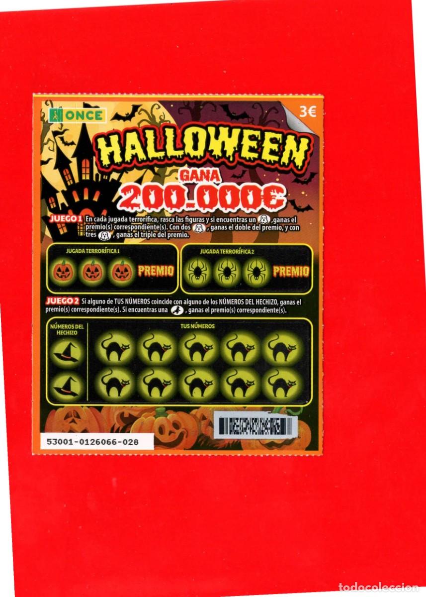 Cupones ONCE: RASCA DE LA ONCE - HALLOWEEN - 2025