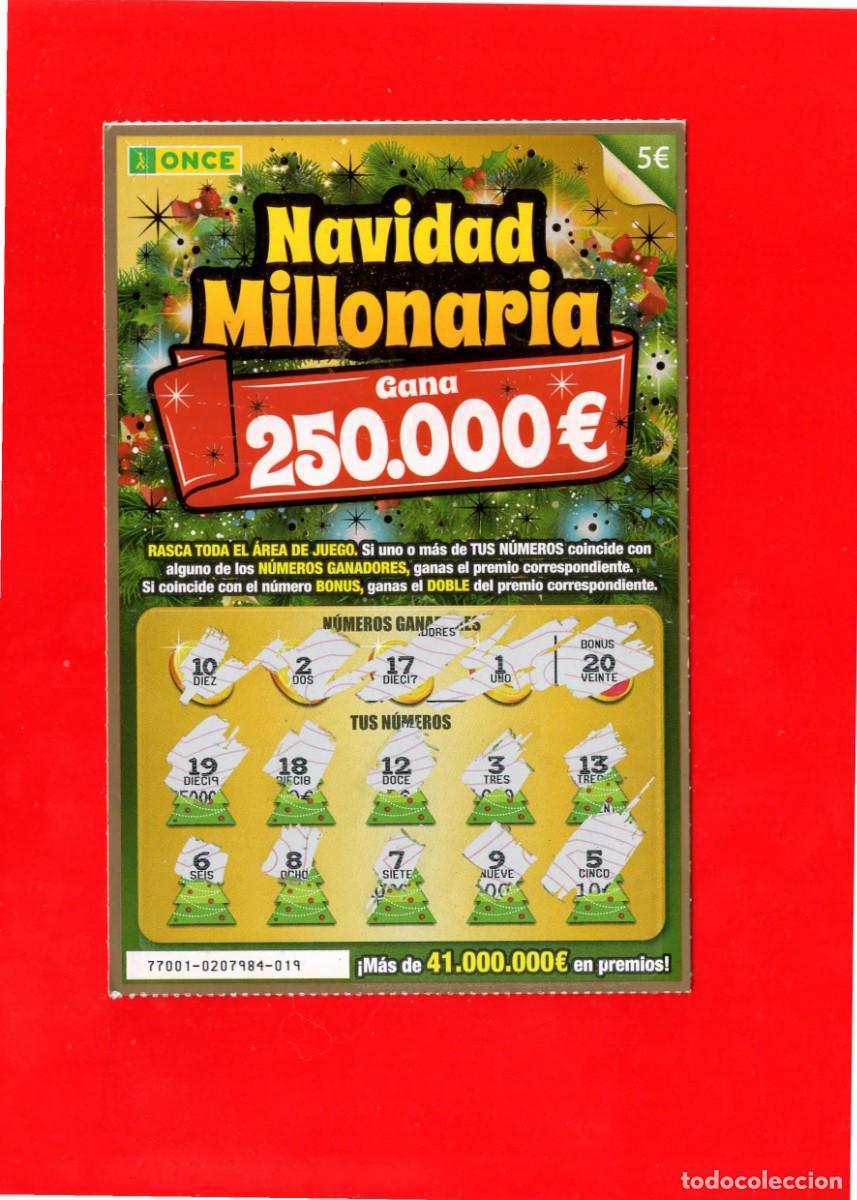 Cupones ONCE: RASCA DE LA ONCE - NAVIDAD - 2017