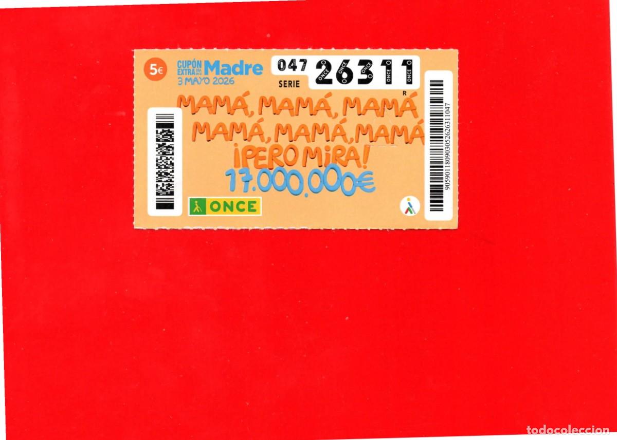 Cupones ONCE: Cup&oacute;n ONCE - 3 Mayo 2026 Extra