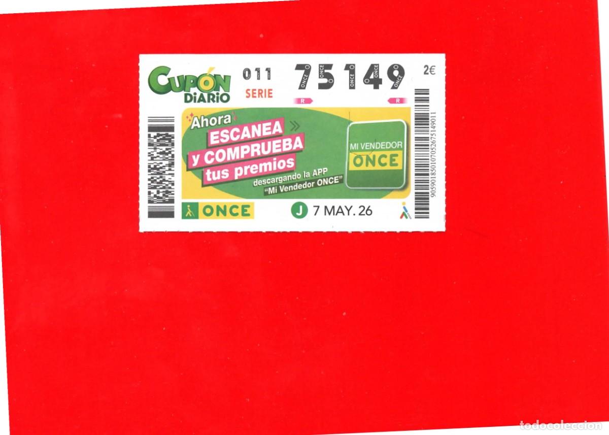 Cupones ONCE: Cup&oacute;n ONCE - 7 Mayo 2026