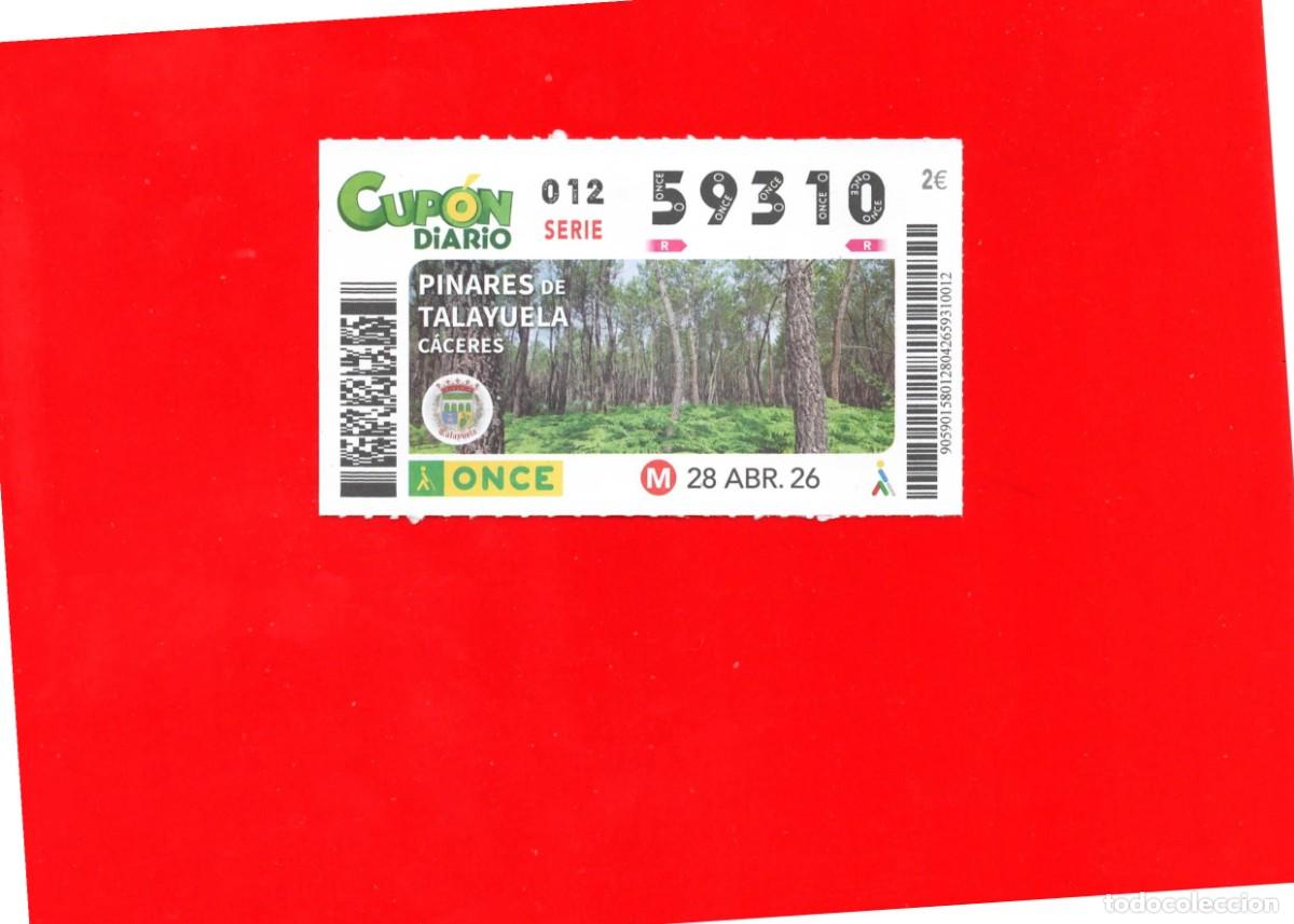 Cupones ONCE: Cup&oacute;n ONCE - 28 Abril 2026 (Doblado)