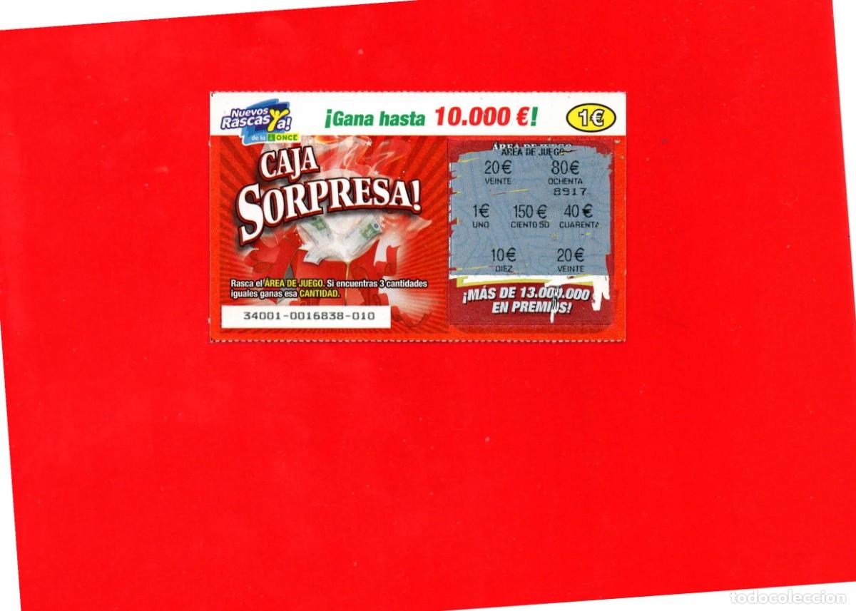 Cupones ONCE: RASCA DE LA ONCE - Caja Sorpresa - 2012 - Foto 1