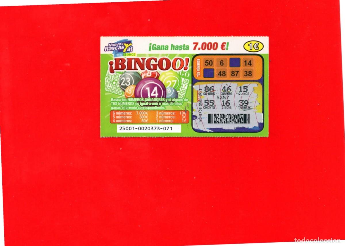 Cupones ONCE: RASCA DE LA ONCE - &iexcl;Bingoo! - 2011