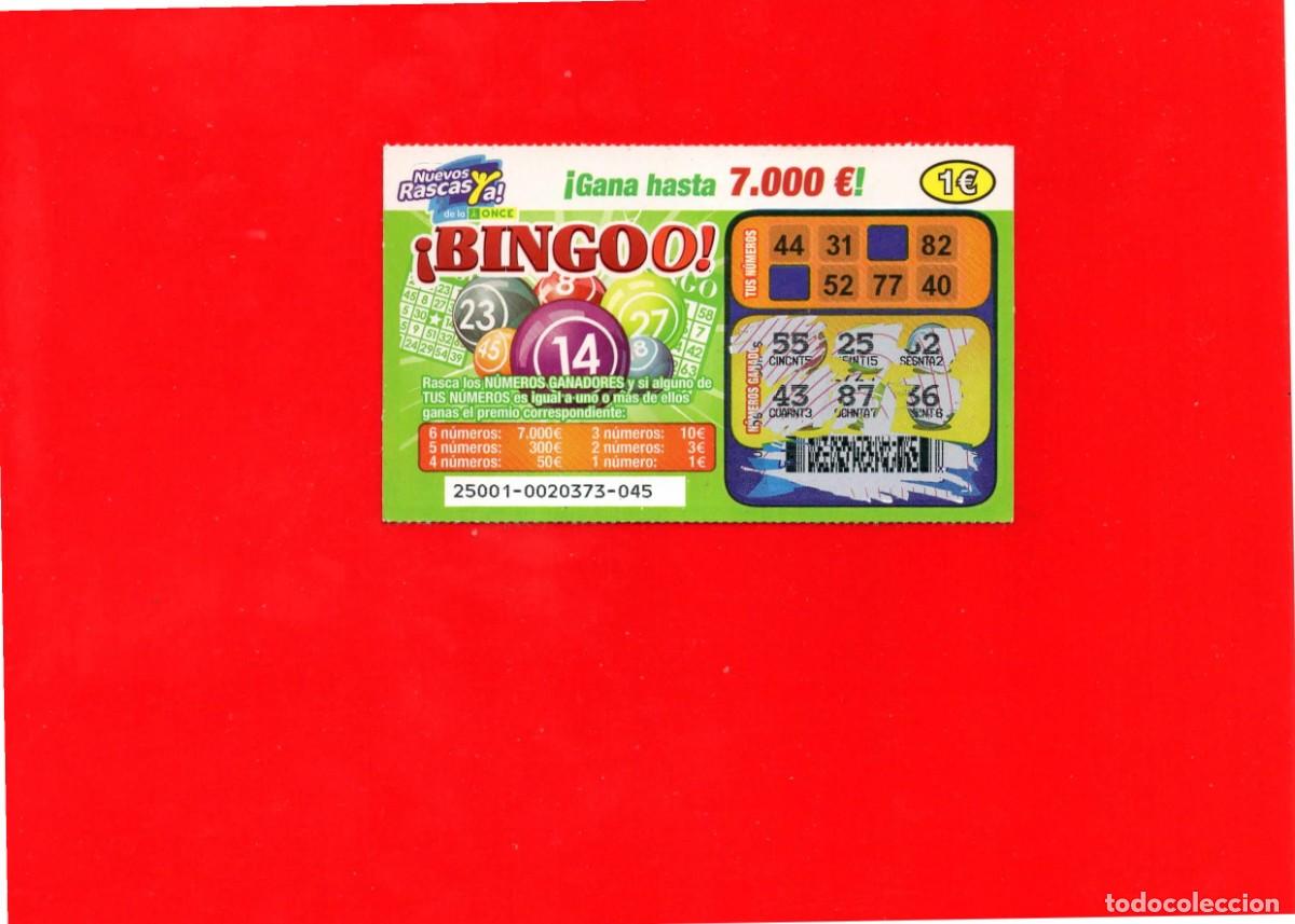 Cupones ONCE: RASCA DE LA ONCE - &iexcl;Bingoo! - 2011