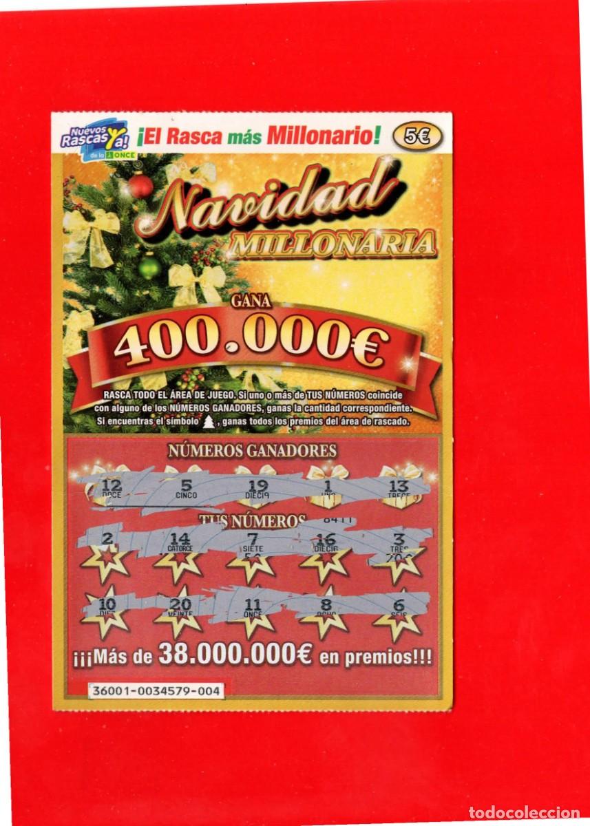 Cupones ONCE: RASCA DE LA ONCE - Navidad 2012