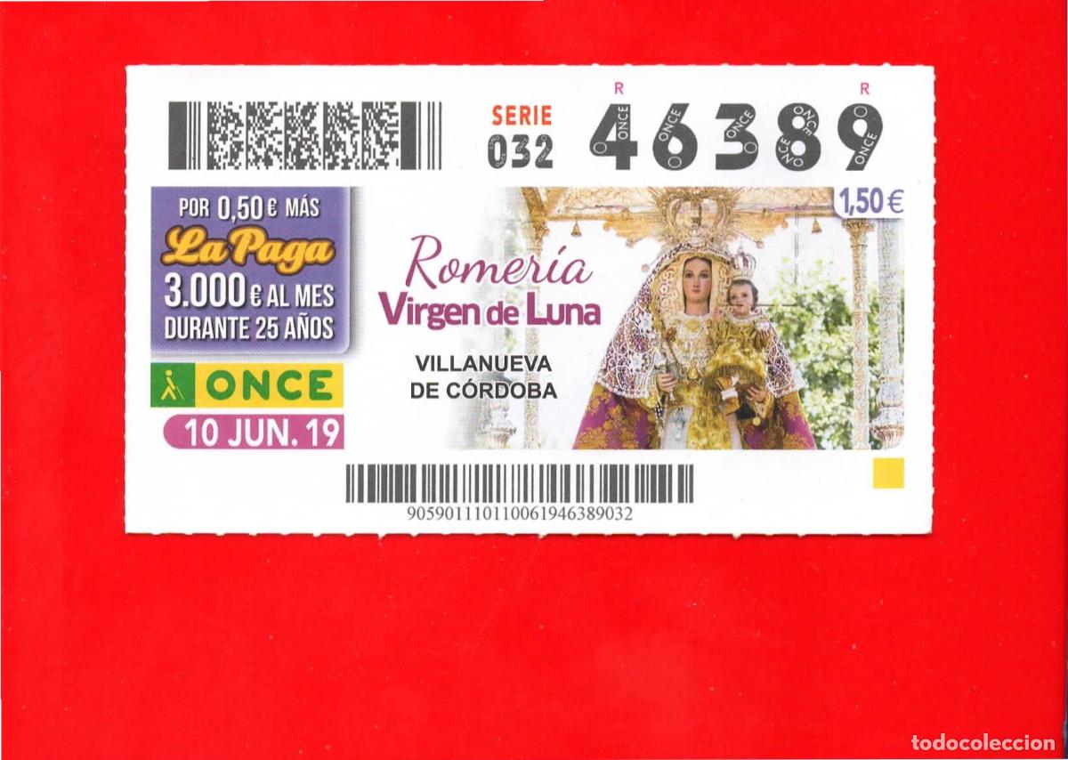 Cupones ONCE: CUPON de la ONCE - 2019 junio 10