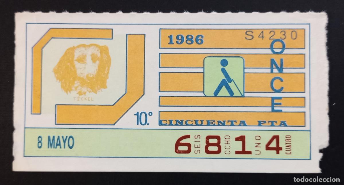 Coupon ONCE: CUP&Oacute;N ONCE - 8-MAYO-1986