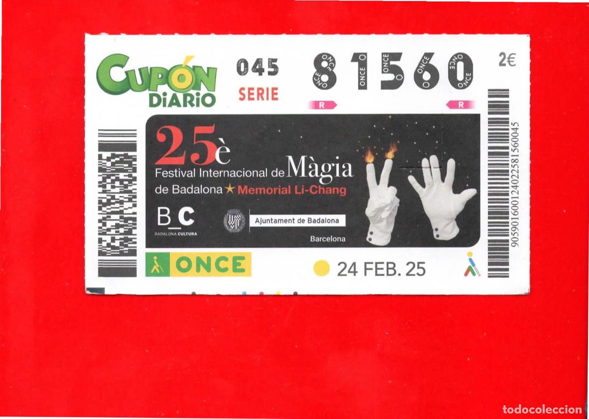 Cupones ONCE: CUPON de la ONCE - 24 febrero 2025 - Foto 1