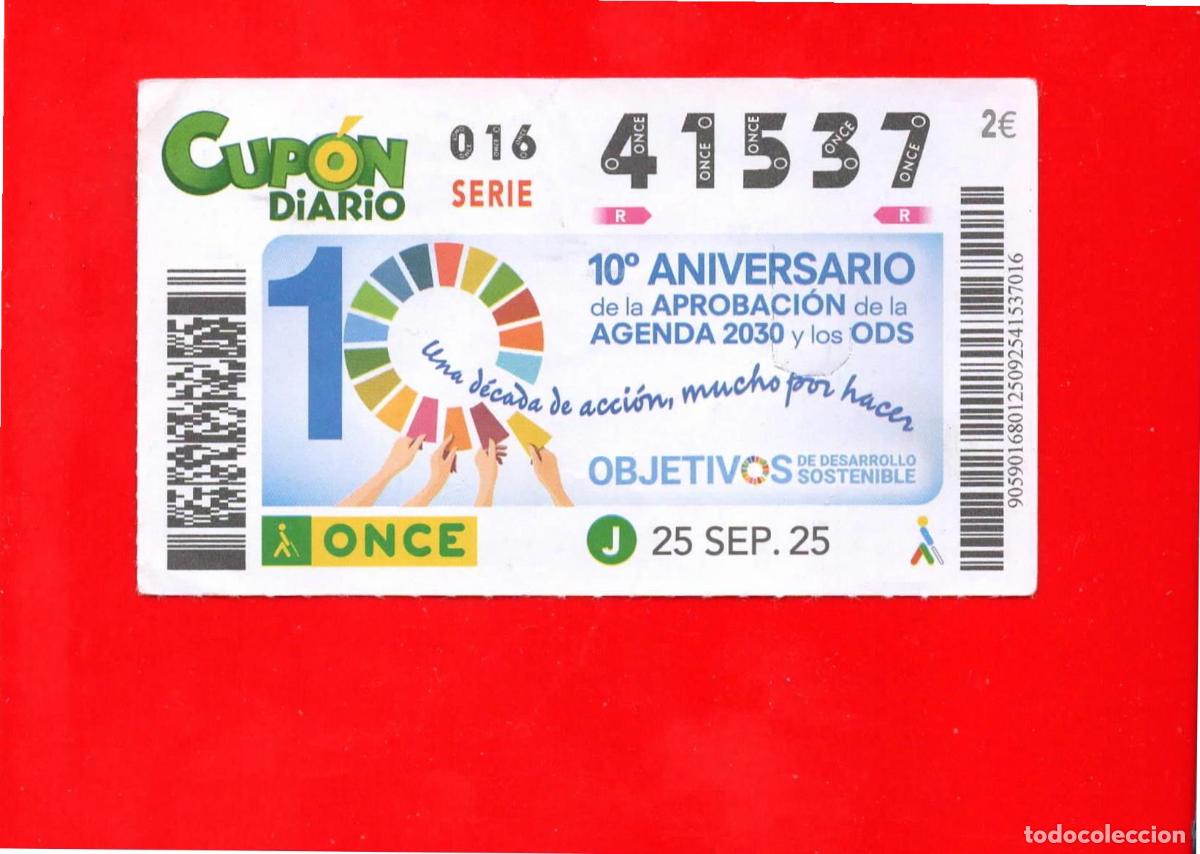 Cupones ONCE: CUPON de la ONCE - 25 septiembre 2025